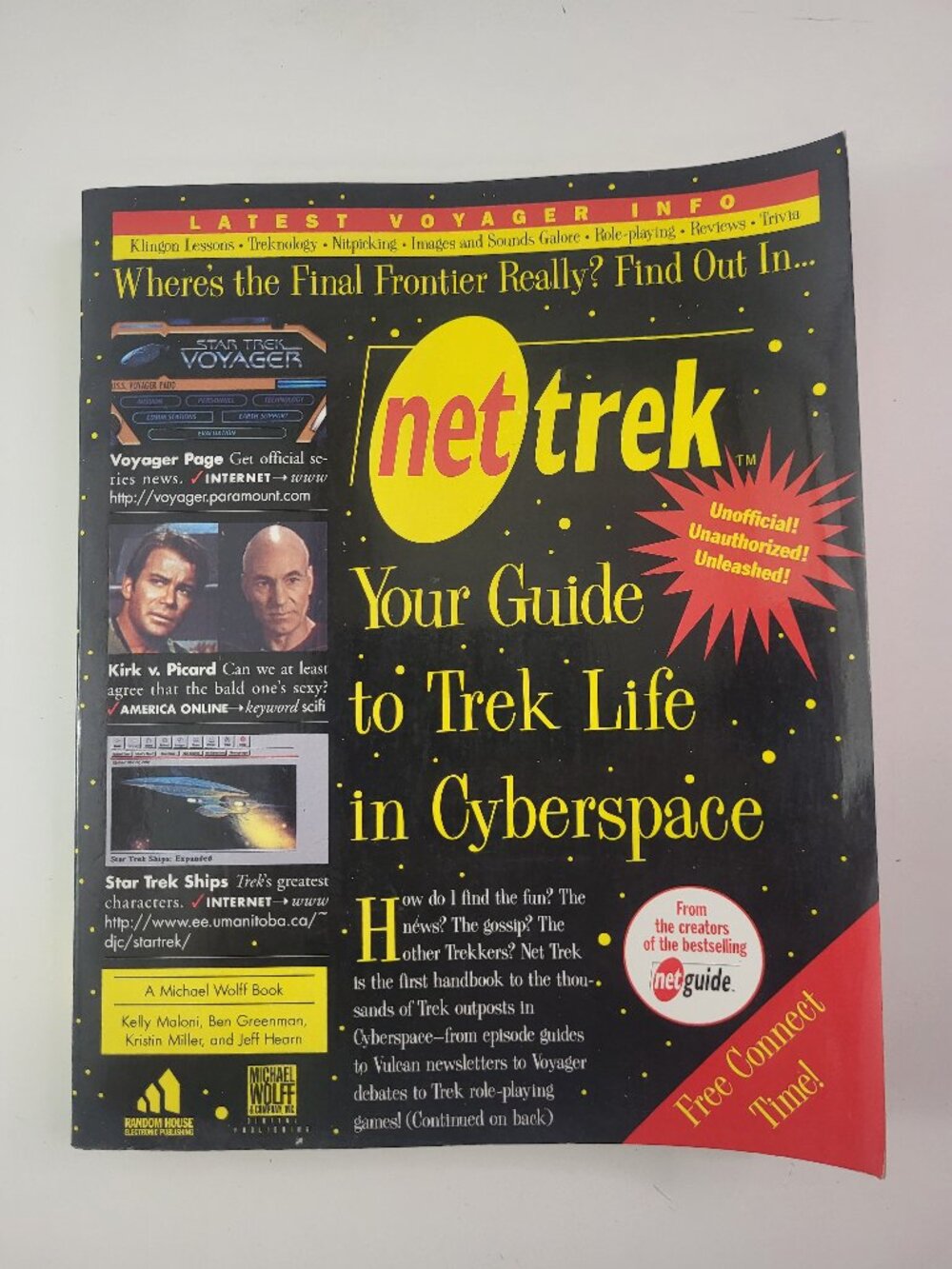 Vintage NetTrek Magazine Star Trek Voyager Guide to Trek Life in Cyberspace